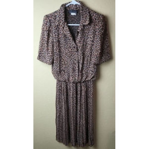 Leopard Print Midi Dress